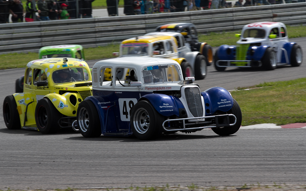 Unge Nymark i kamp om mesterskabs point.
(Foto: Motorsporten.dk)